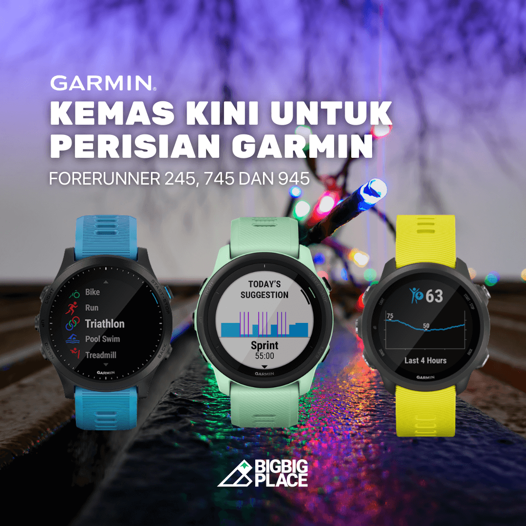 Kemas kini Penting untuk perisian Garmin Forerunner 245, 745 dan 945