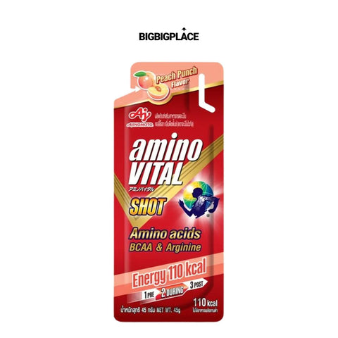 Amino Vital Red Shot 45g (Peach Punch)-Nutrition Gel-Ajinomoto-Malaysia-Singapore-Australia-Hong Kong-Philippines-Indonesia-Bigbigplace.com