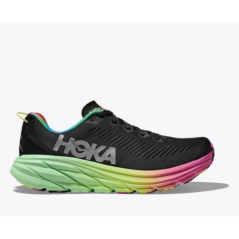 Hoka Men's Rincon 3 Wide (Black / Silver)-Running Shoe-HOKA-Malaysia-Singapore-Australia-Hong Kong-Philippines-Indonesia-Bigbigplace.com
