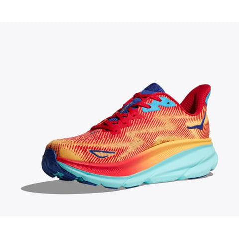 HOKA Men's Clifton 9 Wide (Cerise / Cloudless)-HOKA-Malaysia-Singapore-Australia-Hong Kong-Philippines-Indonesia-Bigbigplace.com