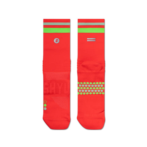 Shyu Racing Sock - Crimson | Lime | Powder-Socks-SHYU-Malaysia-Singapore-Australia-Hong Kong-Philippines-Indonesia-Bigbigplace.com
