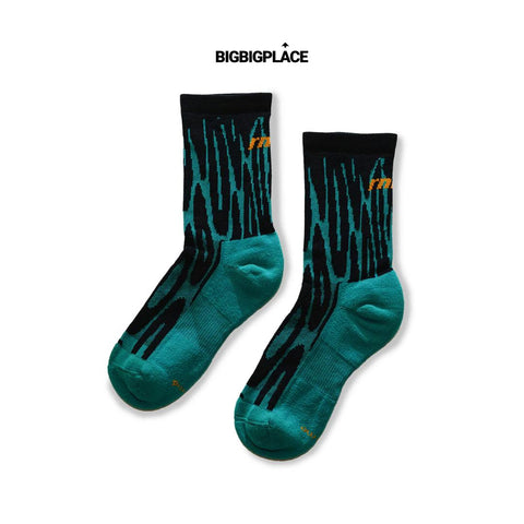 Rnnr Marathon Sock - Drippy Cheetah Teal-Rnnr-Malaysia-Singapore-Australia-Hong Kong-Philippines-Indonesia-Bigbigplace.com