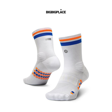 Shyu Racing Sock - White | Blue | Orange-Socks-SHYU-Malaysia-Singapore-Australia-Hong Kong-Philippines-Indonesia-Bigbigplace.com