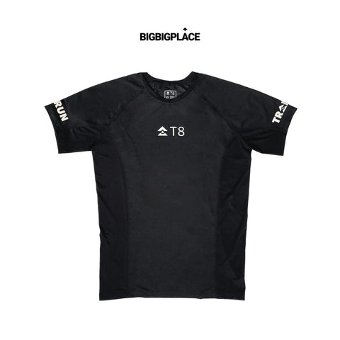T8 Men's Iced Tee Shirt Black (2nd Edition Logo)-Top-T8 Run-Malaysia-Singapore-Australia-Hong Kong-Philippines-Indonesia-Bigbigplace.com