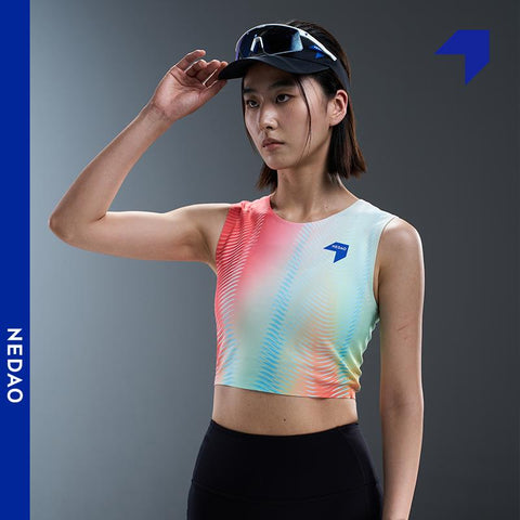 Nedao Women's QiFlow Running Crop Top Vortex 2025-Tops-NEDAO-Malaysia-Singapore-Australia-Hong Kong-Philippines-Indonesia-Bigbigplace.com