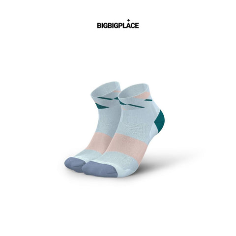 INCYLENCE ULTRALIGHT SOCKS - ANGLES SHORT LIGHT PINK PETROL-Socks-INCYLENCE-Malaysia-Singapore-Australia-Hong Kong-Philippines-Indonesia-Bigbigplace.com