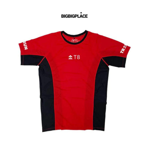 T8 Running Men's Iced Tee Red-Running Top-T8 Run-Malaysia-Singapore-Australia-Hong Kong-Philippines-Indonesia-Bigbigplace.com