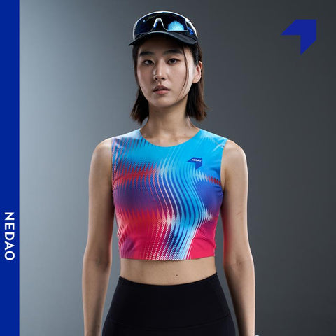 Nedao Women's QiFlow Running Crop Top Vortex 2025-Tops-NEDAO-Malaysia-Singapore-Australia-Hong Kong-Philippines-Indonesia-Bigbigplace.com