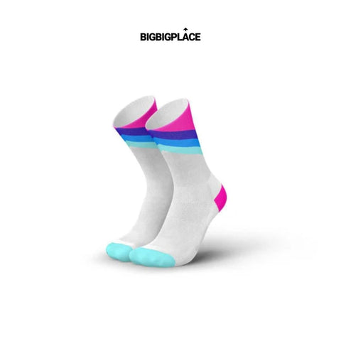 INCYLENCE Running Grades Socks - Blue Pink-Socks-INCYLENCE-Malaysia-Singapore-Australia-Hong Kong-Philippines-Indonesia-Bigbigplace.com