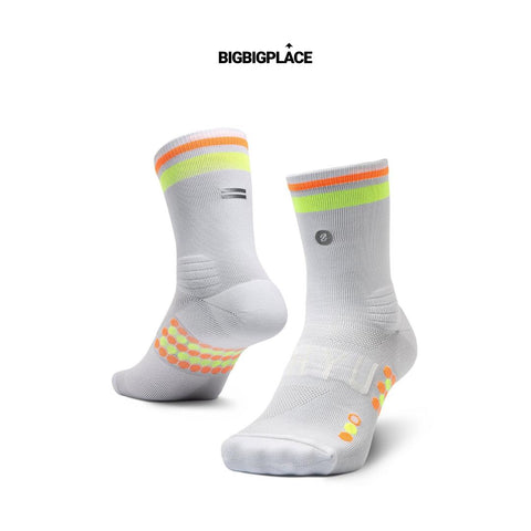 Shyu Racing Sock - White | Lime | Mango-Socks-SHYU-Malaysia-Singapore-Australia-Hong Kong-Philippines-Indonesia-Bigbigplace.com