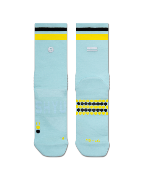 Shyu Racing Sock - Ciel | Yellow | Black-Socks-SHYU-Malaysia-Singapore-Australia-Hong Kong-Philippines-Indonesia-Bigbigplace.com