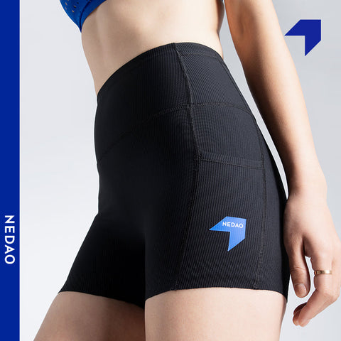 Nedao Women's VelocityX 1/4-Length Running Tights (4'' Inseam)-Running Tights-NEDAO-Malaysia-Singapore-Australia-Hong Kong-Philippines-Indonesia-Bigbigplace.com