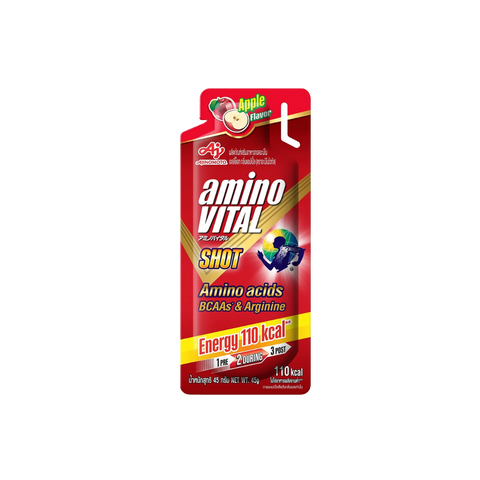 Amino Vital Red Shot 45g (Apple)-Energy Gels-Ajinomoto-Malaysia-Singapore-Australia-Hong Kong-Philippines-Indonesia-Bigbigplace.com