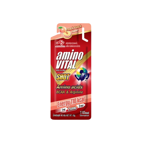 Amino Vital Red Shot 45g (Peach Punch)-Energy Gels-Ajinomoto-Malaysia-Singapore-Australia-Hong Kong-Philippines-Indonesia-Bigbigplace.com