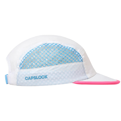 Capslock Mesh Cap 5 Panel Motion Turf 5 White Pink-Meshcap-Capslock-Malaysia-Singapore-Australia-Hong Kong-Philippines-Indonesia-Bigbigplace.com