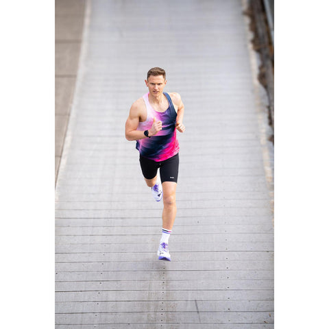 Shyu Racing Sock - White | Lavender | Magenta-Socks-SHYU-Malaysia-Singapore-Australia-Hong Kong-Philippines-Indonesia-Bigbigplace.com