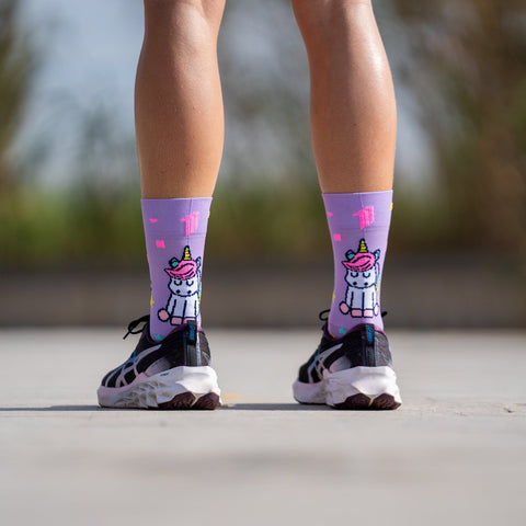 Sporcks Running Socks - Stay Magic Purple-Calcetines de running-Sporcks-Malaysia-Singapore-Australia-Hong Kong-Philippines-Indonesia-Bigbigplace.com