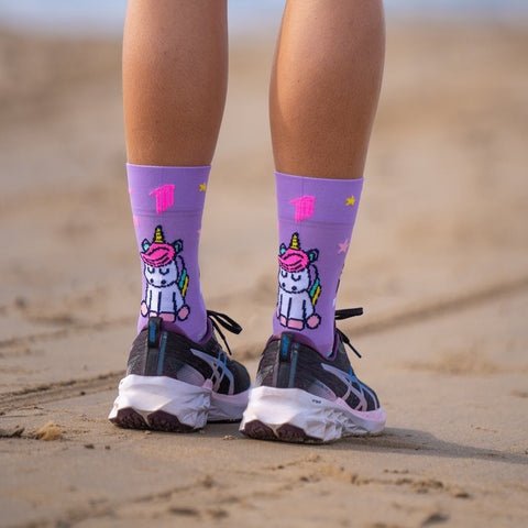 Sporcks Running Socks - Stay Magic Purple-Calcetines de running-Sporcks-Malaysia-Singapore-Australia-Hong Kong-Philippines-Indonesia-Bigbigplace.com