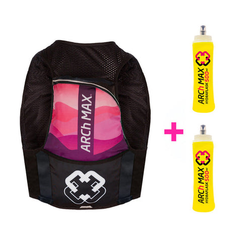 ARCh MAX Hydration Vest 12L Women Pink + 2 Hydraflask 500ml-HV-12 Woman-ARCh MAX-Malaysia-Singapore-Australia-Hong Kong-Philippines-Indonesia-Bigbigplace.com