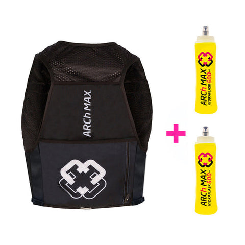 ARCh MAX Hydration Vest 6L Unisex Black + 2 Hydraflask 500ml-HV-6 Unisex-ARCh MAX-Malaysia-Singapore-Australia-Hong Kong-Philippines-Indonesia-Bigbigplace.com