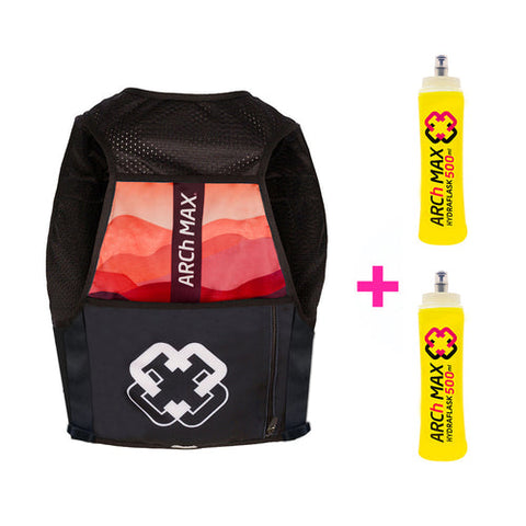 ARCh MAX Hydration Vest 6L Unisex Red + 2 Hydraflask 500ml-HV-6 Unisex-ARCh MAX-Malaysia-Singapore-Australia-Hong Kong-Philippines-Indonesia-Bigbigplace.com