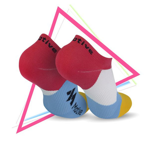 Motive Sock Speed Performance Velocity Liner 3D - Red/Blue-Running Socks-MOTIVE SOCK-Malaysia-Singapore-Australia-Hong Kong-Philippines-Indonesia-Bigbigplace.com
