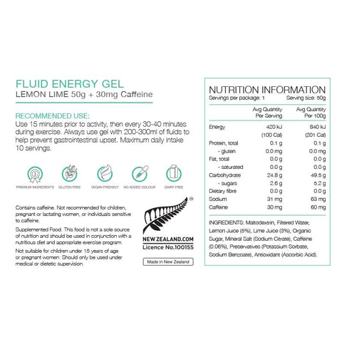 Pure Fluid Energy Gel 50g-Nutrition Gel-Pure-Malaysia-Singapore-Australia-Hong Kong-Philippines-Indonesia-Bigbigplace.com