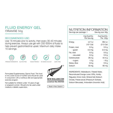 Pure Fluid Energy Gel 50g-Nutrition Gel-Pure-Malaysia-Singapore-Australia-Hong Kong-Philippines-Indonesia-Bigbigplace.com
