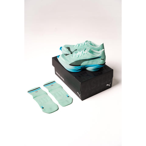 Shyu Racing Sock - Aqua | Blue | Black-Socks-SHYU-Malaysia-Singapore-Australia-Hong Kong-Philippines-Indonesia-Bigbigplace.com