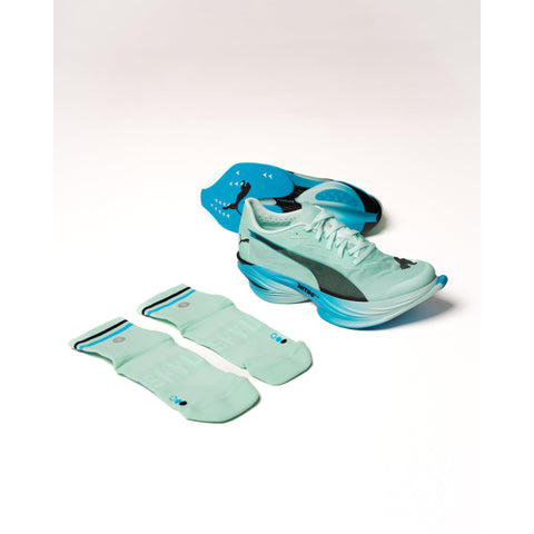 Shyu Racing Sock - Aqua | Blue | Black-Socks-SHYU-Malaysia-Singapore-Australia-Hong Kong-Philippines-Indonesia-Bigbigplace.com