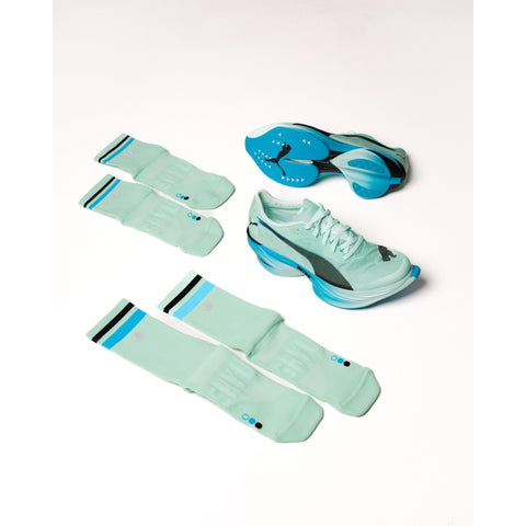 Shyu Racing Sock - Aqua | Blue | Black-Socks-SHYU-Malaysia-Singapore-Australia-Hong Kong-Philippines-Indonesia-Bigbigplace.com