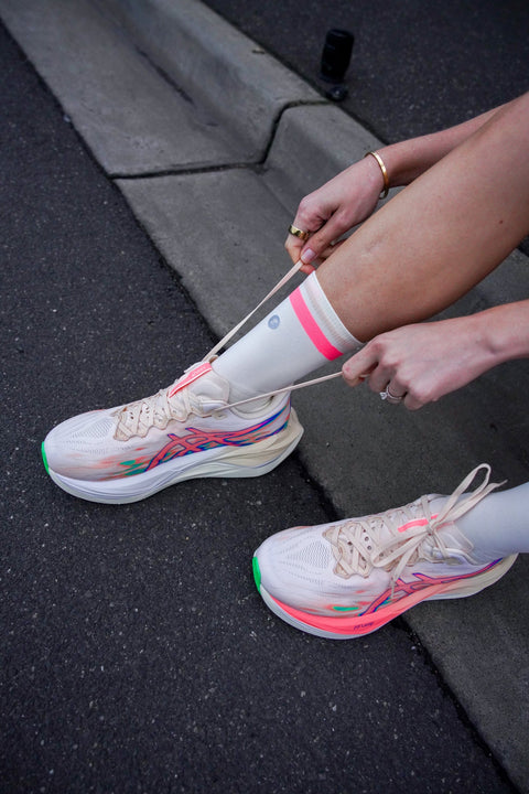 Shyu Racing Sock - Cream | Blush | Peach-Socks-SHYU-Malaysia-Singapore-Australia-Hong Kong-Philippines-Indonesia-Bigbigplace.com