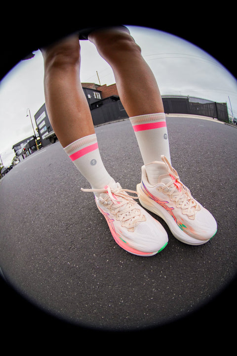 Shyu Racing Sock - Cream | Blush | Peach-Socks-SHYU-Malaysia-Singapore-Australia-Hong Kong-Philippines-Indonesia-Bigbigplace.com