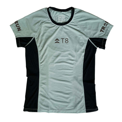 T8 Women's Iced Tee Shirt Silver Blue-Running Top-T8 Run-Malaysia-Singapore-Australia-Hong Kong-Philippines-Indonesia-Bigbigplace.com