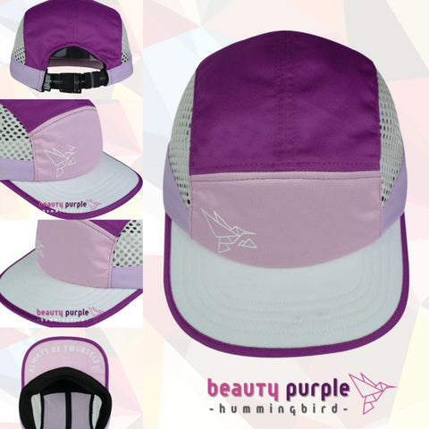 YUP! Hummingbird Collection - Beauty Purple-Running Cap-YUP-Malaysia-Singapore-Australia-Hong Kong-Philippines-Indonesia-Bigbigplace.com