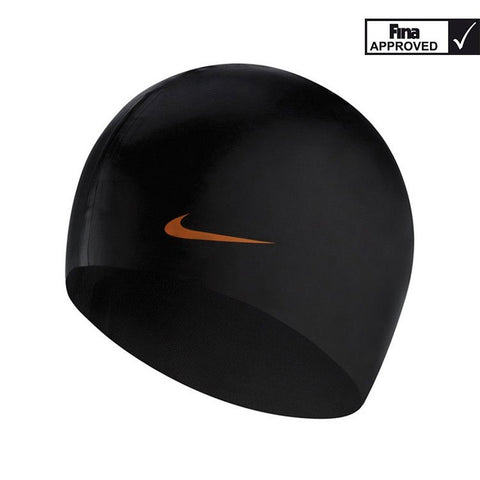 Nike Swim Solid Silicon Humor (Black)-Swimming Cap-Sunlight-Malaysia-Singapore-Australia-Hong Kong-Philippines-Indonesia-Bigbigplace.com