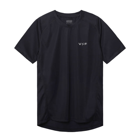 Volt and Fast Men's FLASH Running Jersey V2 Small Logo-Black-Jersey-VoltandFast-Malaysia-Singapore-Australia-Hong Kong-Philippines-Indonesia-Bigbigplace.com