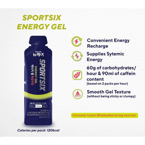 Sportsix Energy Gel Peach 45g-Boost Energy-Sportsix-Malaysia-Singapore-Australia-Hong Kong-Philippines-Indonesia-Bigbigplace.com