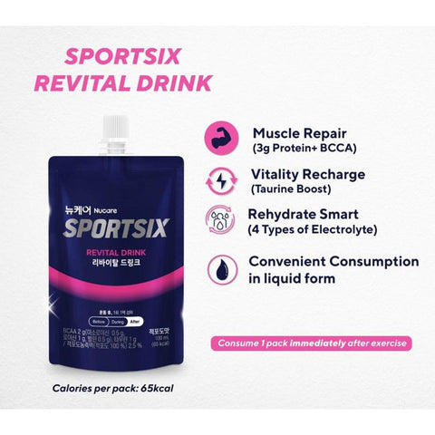 Sportsix Revital Drink Red Grape 100ml-Healthy Food Products-Sportsix-Malaysia-Singapore-Australia-Hong Kong-Philippines-Indonesia-Bigbigplace.com