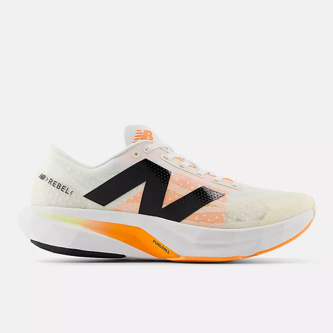 New Balance Men's FuelCell Rebel v4 (White with Angora and Hot Mango)-New Balance-Malaysia-Singapore-Australia-Hong Kong-Philippines-Indonesia-Bigbigplace.com