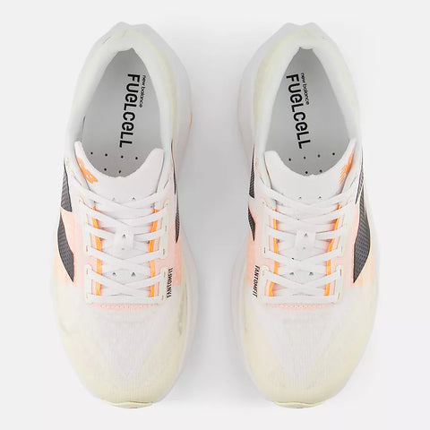 New Balance Men's FuelCell Rebel v4 (White with Angora and Hot Mango)-New Balance-Malaysia-Singapore-Australia-Hong Kong-Philippines-Indonesia-Bigbigplace.com