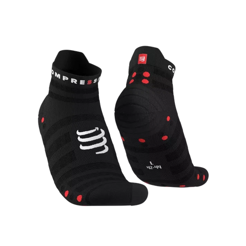 Compressport Pro Racing Socks V4.0 Ultralight Run Low - Black/Red-Socks-Compressport-Malaysia-Singapore-Australia-Hong Kong-Philippines-Indonesia-Bigbigplace.com