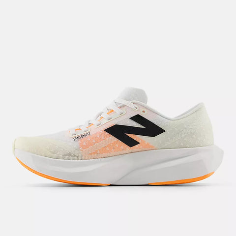 New Balance Women's FuelCell Rebel v4 (White with Angora and Hot Mango)-New Balance-Malaysia-Singapore-Australia-Hong Kong-Philippines-Indonesia-Bigbigplace.com