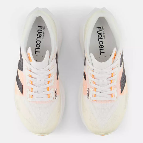 New Balance Women's FuelCell Rebel v4 (White with Angora and Hot Mango)-New Balance-Malaysia-Singapore-Australia-Hong Kong-Philippines-Indonesia-Bigbigplace.com