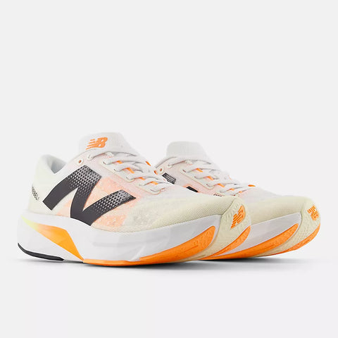 New Balance Women's FuelCell Rebel v4 (White with Angora and Hot Mango)-New Balance-Malaysia-Singapore-Australia-Hong Kong-Philippines-Indonesia-Bigbigplace.com