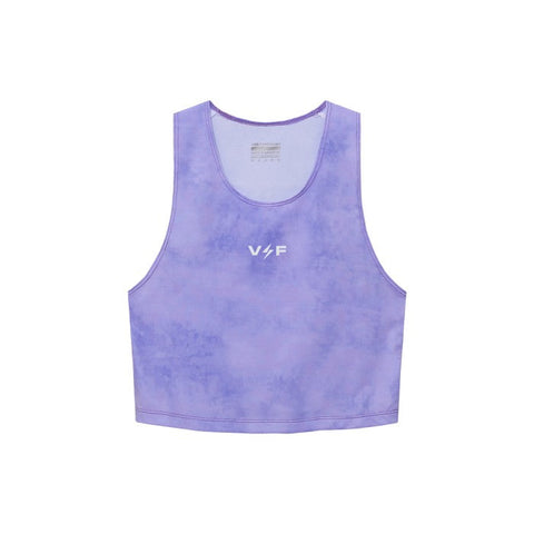 Volt and Fast Women's Bolt Crop Top Tie Dye V1 Series - Violet-VoltandFast-Malaysia-Singapore-Australia-Hong Kong-Philippines-Indonesia-Bigbigplace.com