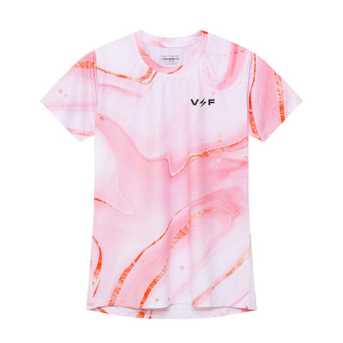 Volt and Fast Women's Lightning Jersey Tie Dye Series V2-Marble Pink-VoltandFast-Malaysia-Singapore-Australia-Hong Kong-Philippines-Indonesia-Bigbigplace.com