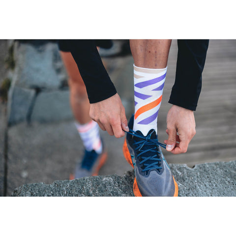 INCYLENCE RUNNING SOCKS - PLATFORMS WHITE PURPLE-Socks-INCYLENCE-Malaysia-Singapore-Australia-Hong Kong-Philippines-Indonesia-Bigbigplace.com