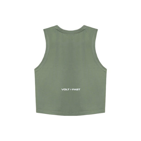 Volt and Fast Women's Bolt Sleeveless V1 - Olive-VoltandFast-Malaysia-Singapore-Australia-Hong Kong-Philippines-Indonesia-Bigbigplace.com