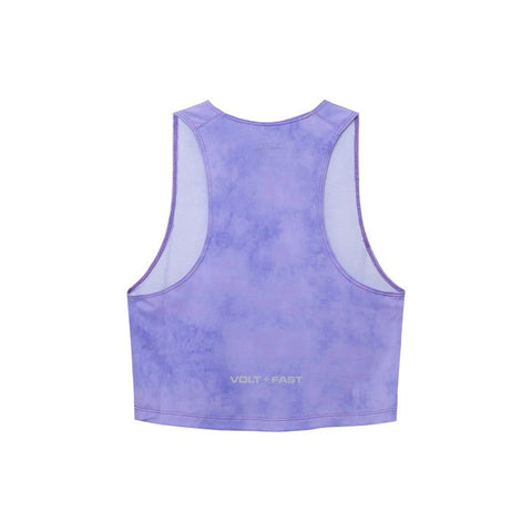 Volt and Fast Women's Bolt Crop Top Tie Dye V1 Series - Violet-VoltandFast-Malaysia-Singapore-Australia-Hong Kong-Philippines-Indonesia-Bigbigplace.com
